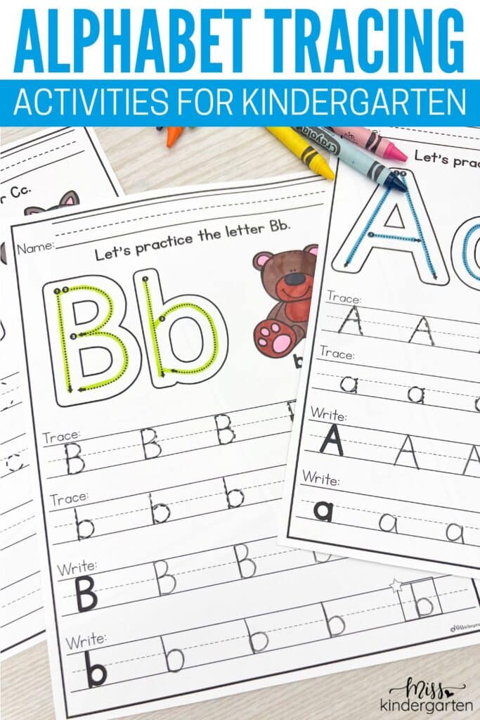 Alphabet Tracing Activities for Kindergarten