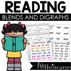 Blends and Digraphs Roll and Read Reading Fluency Short Vowel Words
