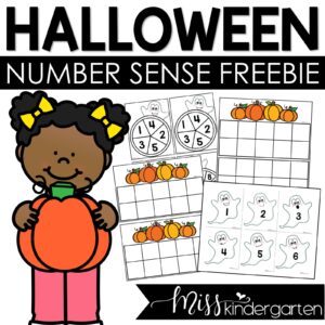 Halloween Number Sense Center Freebie