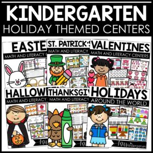 Kindergarten Holiday Themed Centers Bundle