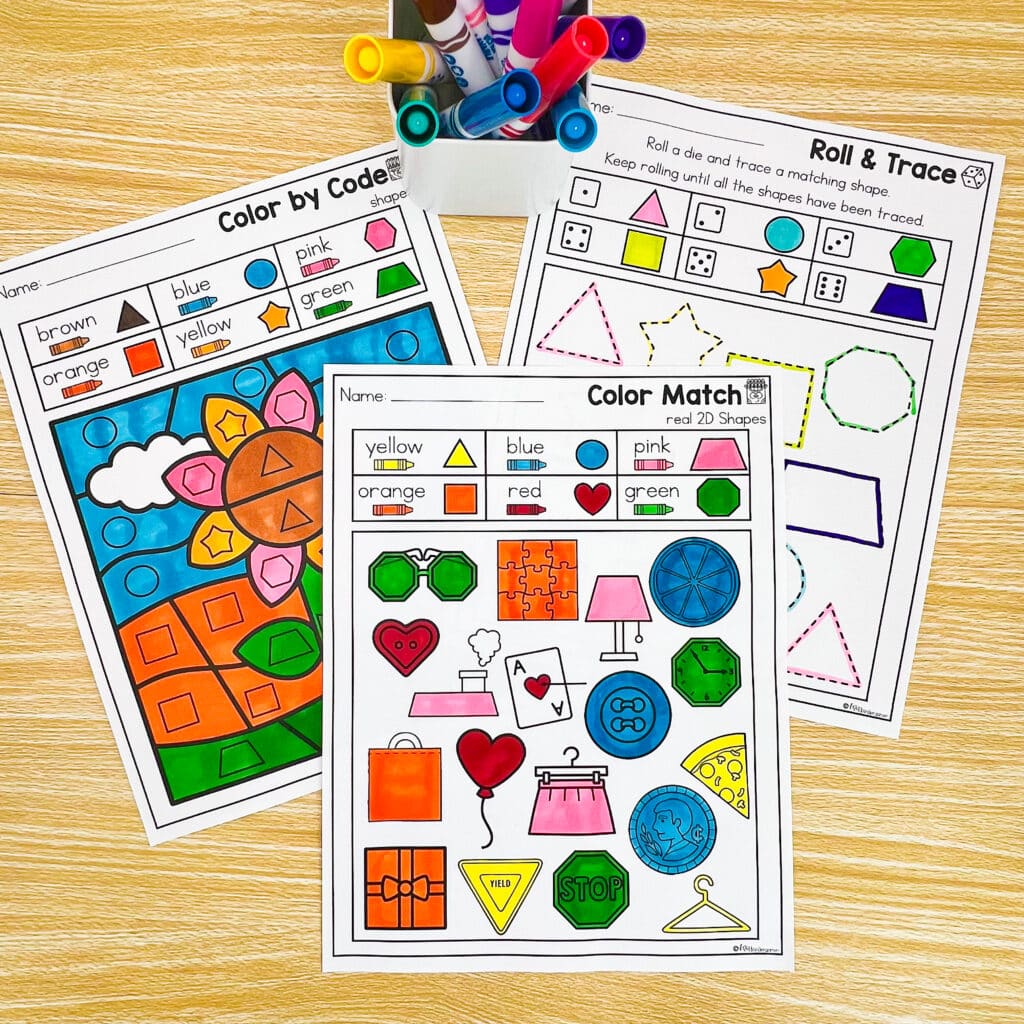 Three color by code activity variations