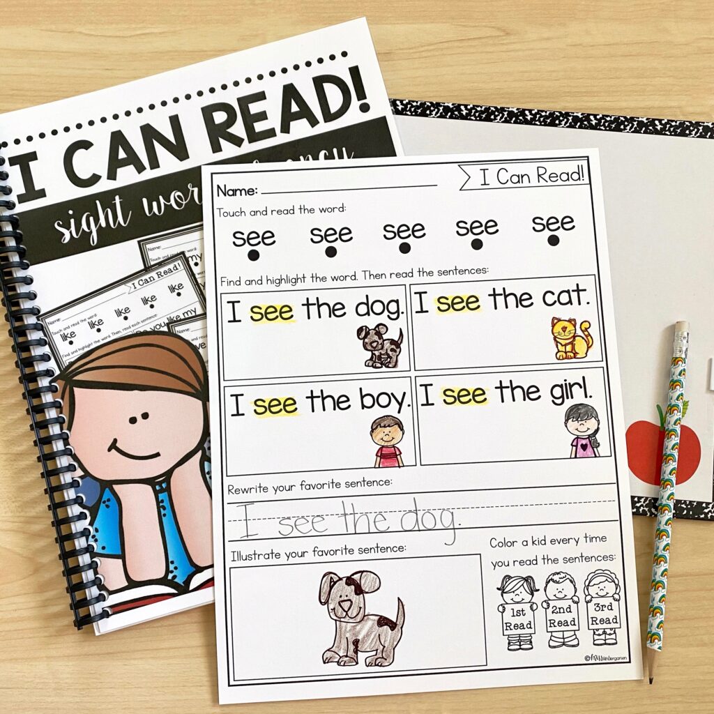 I Can Read! fluency passages and workbook
