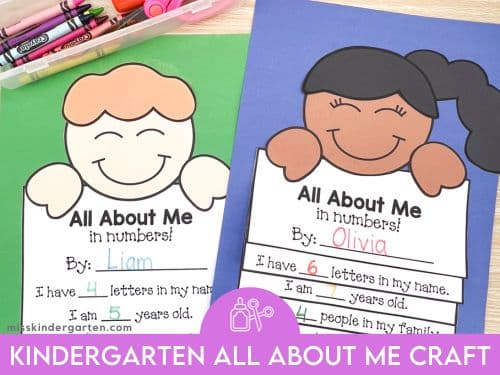 Kindergarten All About Me Craft