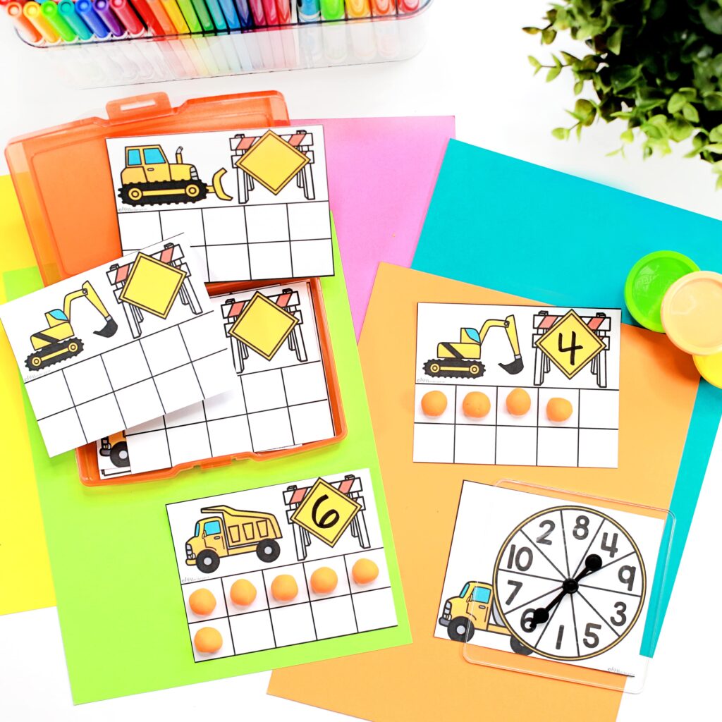 A ten frame math center