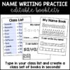 Name Writing Practice Editable Books