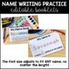 Name Writing Practice Editable Books