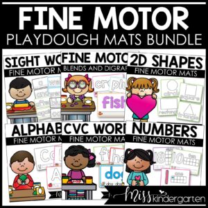 Playdough Mats Math and Literacy BUNDLE