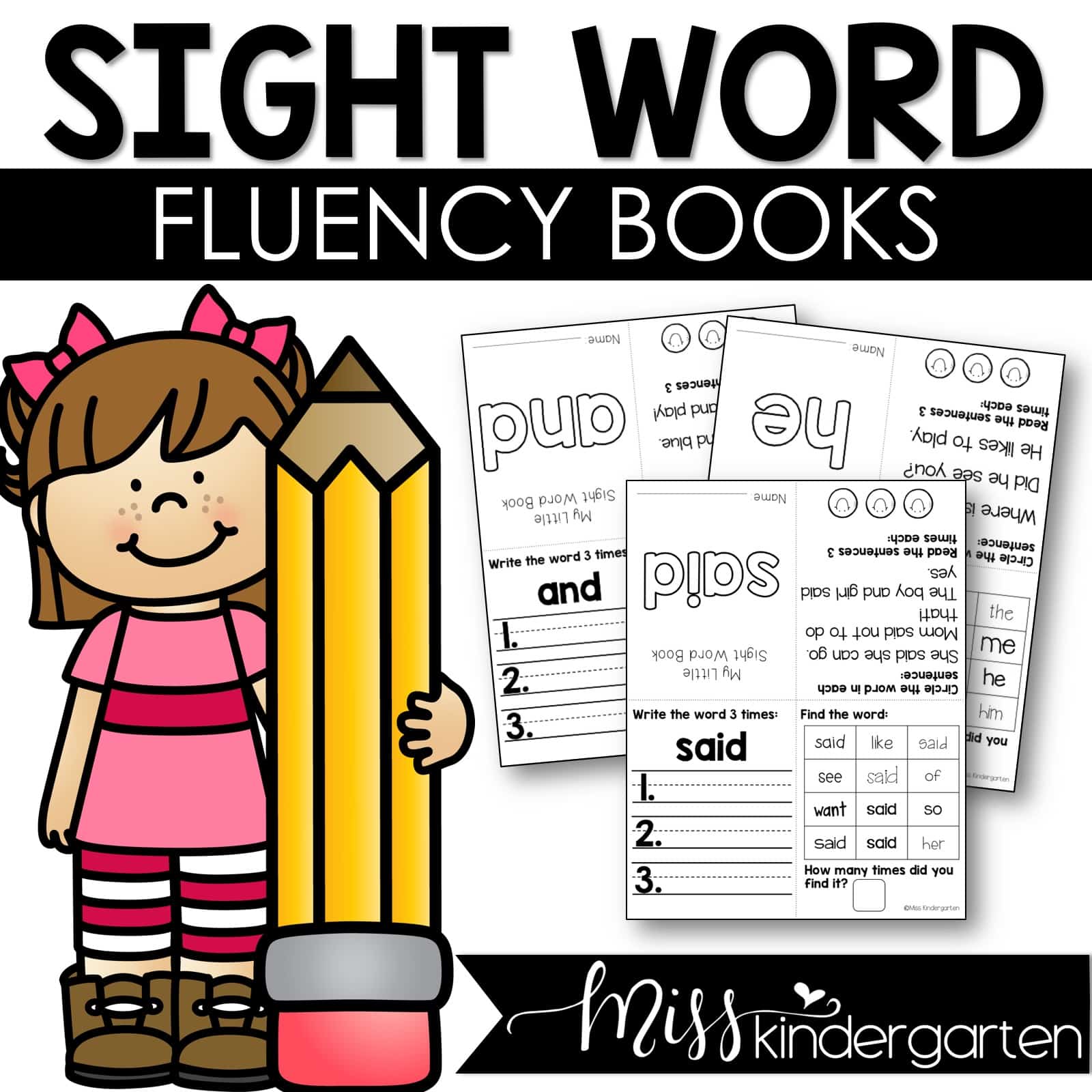 Editable Sight Word Books
