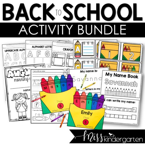 Back to School Activity Bundle Back to School Activity Bundle