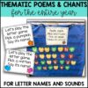 Alphabet Sounds and Alphabet Letters Practice Full Year Chants and Poems