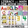 Fine Motor Activities Kindergarten Task Cards Boxes